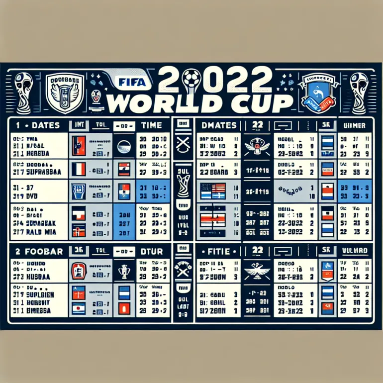 Football world cup 2022 schedule