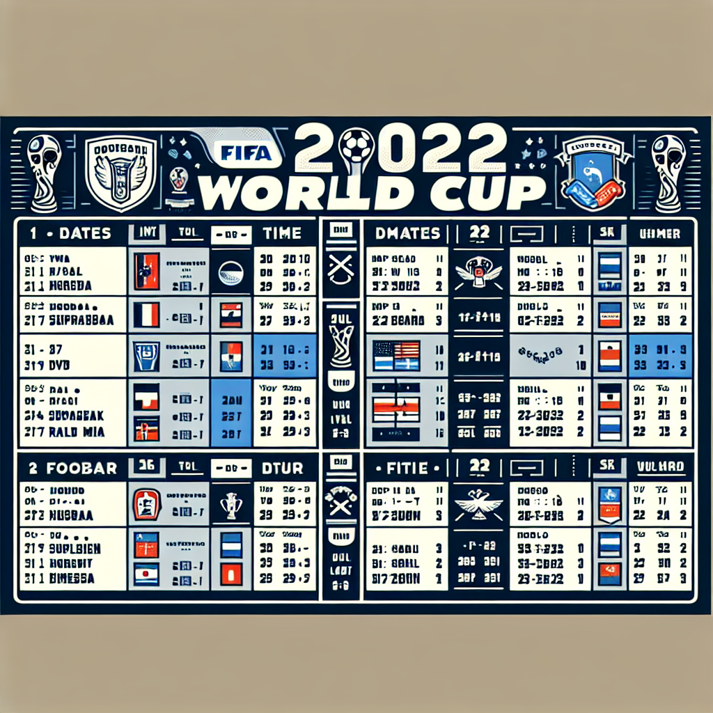 football world cup 2022 schedule